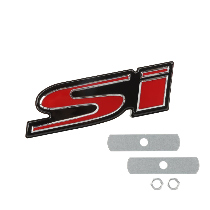 Brand New Emblem LED Light 3D Red SI Racing Logo Front Grille Ornament Emblem For Honda Si