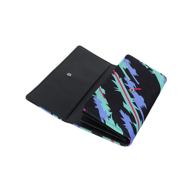 Brand New HKS Women Cloth Leather Ladies Wallet Clutch Trifold Credit Card ID Holder Wallet US