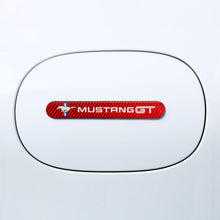 Load image into Gallery viewer, Brand New 2PCS Mustang GT Real Carbon Fiber Red Car Trunk Side Fenders Door Badge Scratch Guard Sticker