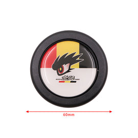 Brand New Universal Mugen Power Car Horn Button Black Steering Wheel Center Cap
