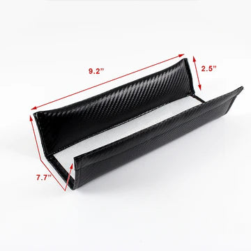 Brand New Universal 2PCS GTI Carbon Fiber Car Seat Belt Covers Shoulder Pad