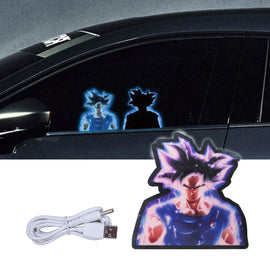 BRAND NEW DRAGON BALL Z GOKU JDM Glow Panel Electric Lamp Interior LED Light Sticker Window Flashing