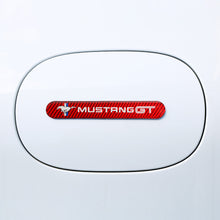 Load image into Gallery viewer, Brand New 1PCS Mustang GT Real Carbon Fiber Red Car Trunk Side Fenders Door Badge Scratch Guard Sticker