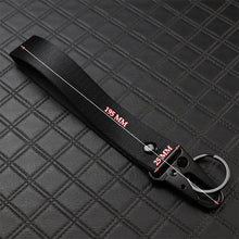 Load image into Gallery viewer, BRAND New JDM TRD Black Racing Keychain Metal key Ring Hook Strap Lanyard Universal