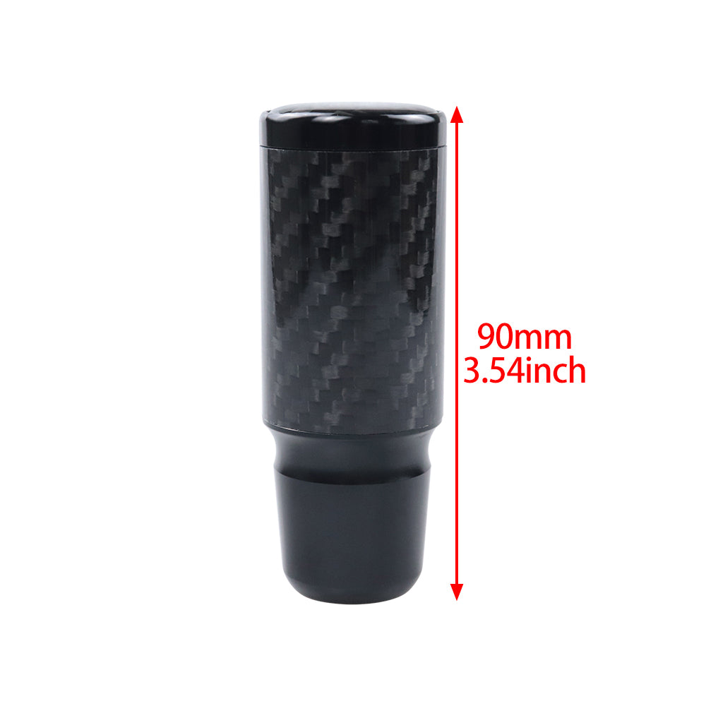 Brand New Universal MAZDASPEED Black Real Carbon Fiber Racing Gear Stick Shift Knob For MT Manual M12 M10 M8