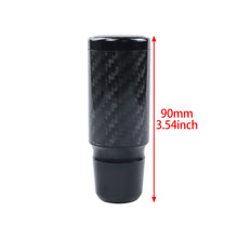 Load image into Gallery viewer, Brand New Universal MAZDASPEED Black Real Carbon Fiber Racing Gear Stick Shift Knob For MT Manual M12 M10 M8
