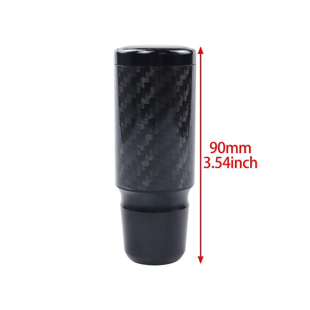 Brand New Universal TRD Black Real Carbon Fiber Racing Gear Stick Shift Knob For MT Manual M12 M10 M8