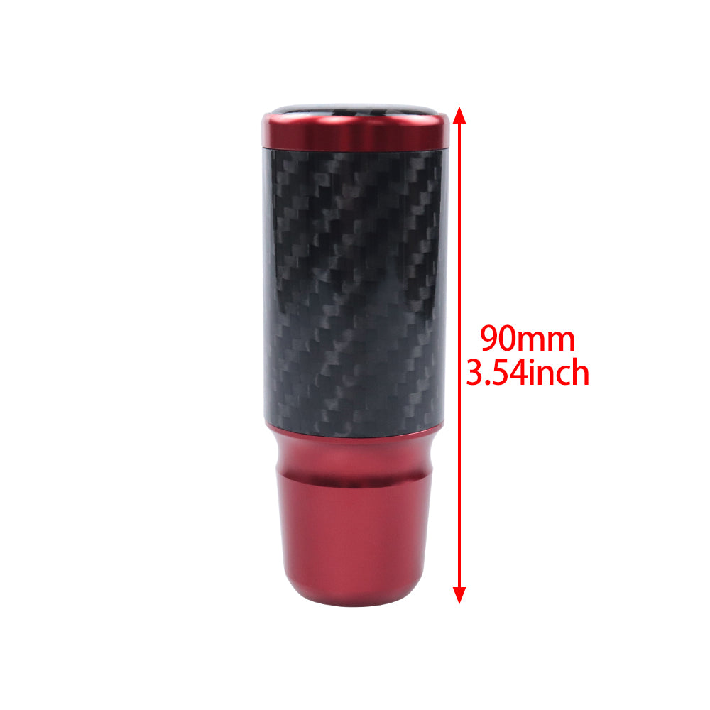 Brand New Universal Mazdaspeed Red Real Carbon Fiber Racing Gear Stick Shift Knob For MT Manual M12 M10 M8