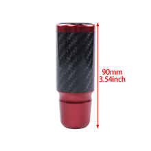 Load image into Gallery viewer, Brand New Universal Mazdaspeed Red Real Carbon Fiber Racing Gear Stick Shift Knob For MT Manual M12 M10 M8