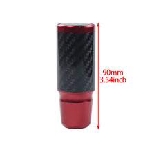 Load image into Gallery viewer, Brand New Universal HKS Red Real Carbon Fiber Racing Gear Stick Shift Knob For MT Manual M12 M10 M8