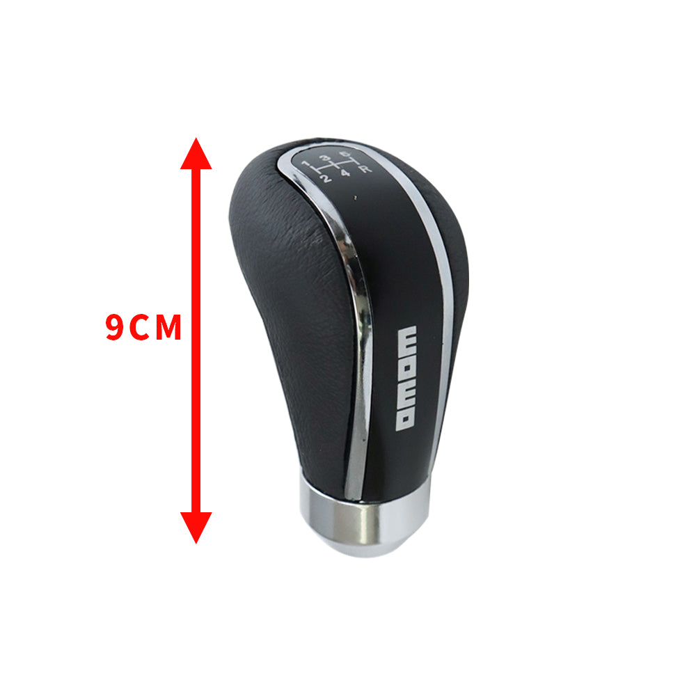 BRAND NEW UNIVERSAL 5 Speed Leather Momo Aluminum Manual Shift Knob Gear Stick Shifter Lever M8 M10 M12