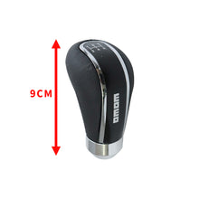 Load image into Gallery viewer, BRAND NEW UNIVERSAL 5 Speed Leather Momo Aluminum Manual Shift Knob Gear Stick Shifter Lever M8 M10 M12