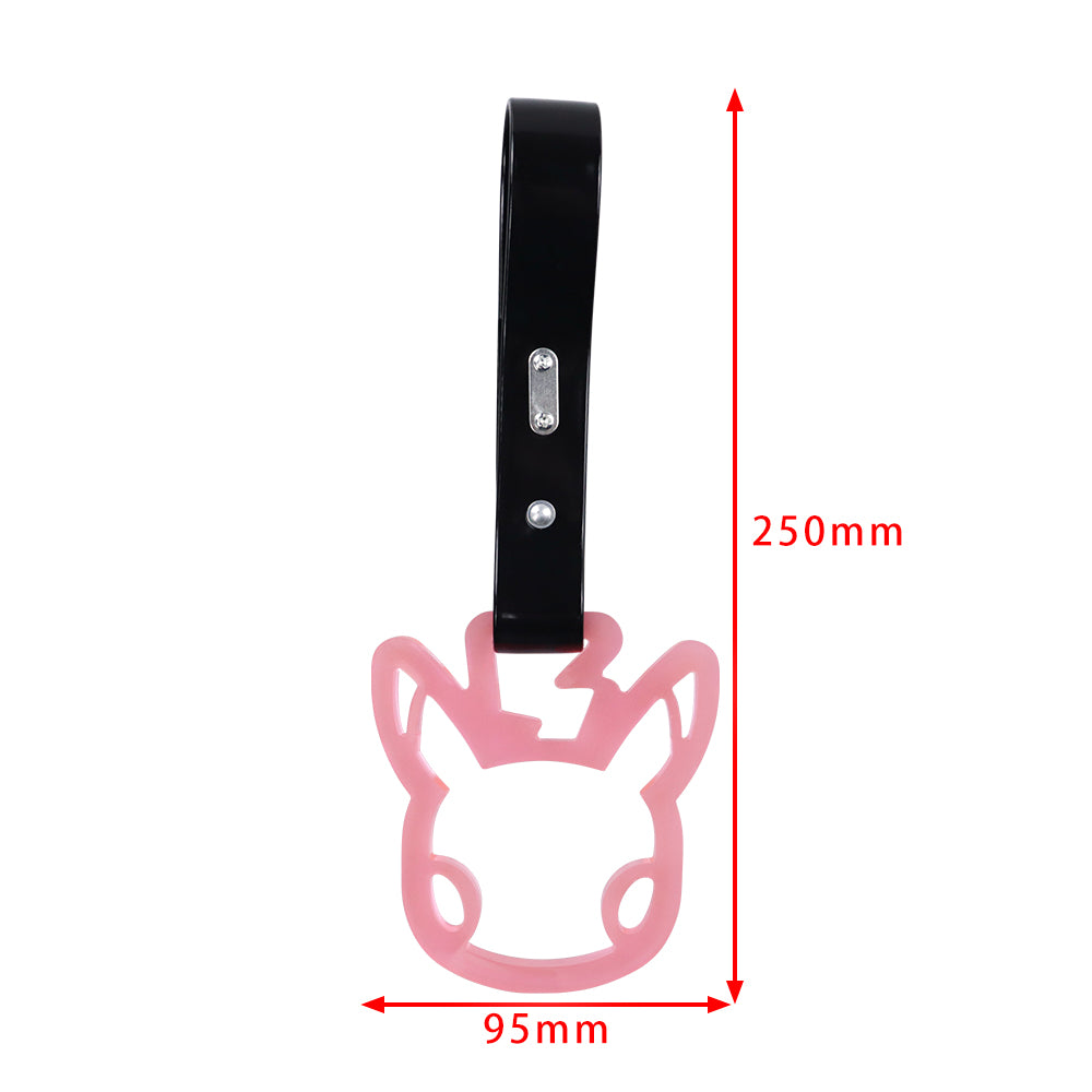 Brand New Pikachu Pink JDM TSURIKAWA Ring Subway Train Bus Handle Strap Charm Drift