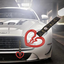 Load image into Gallery viewer, Brand New Broken Heart Red JDM TSURIKAWA Subway Bus Handle Strap Charm Drift