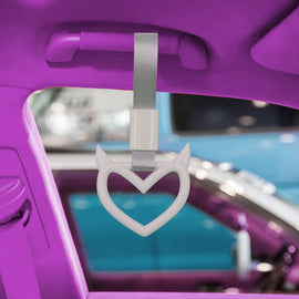 Brand New Devil Demon Heart White JDM TSURIKAWA Ring Subway Train Bus Handle Strap Charm Drift