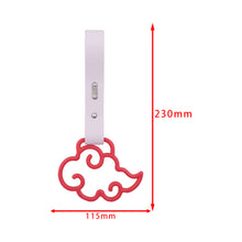 Load image into Gallery viewer, Brand New Cloud Handle Red JDM TSURIKAWA Ring Subway Train Bus Black Handle Strap Charm Drift
