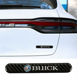 Brand New 1PCS Buick Real Carbon Fiber Black Car Trunk Side Fenders Door Badge Scratch Guard Sticker