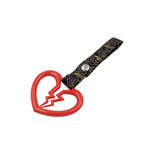 Load image into Gallery viewer, Brand New Broken Heart Red JDM TSURIKAWA Subway Bus Handle Strap Charm Drift