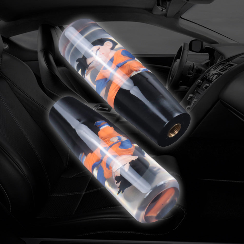 Brand New Universal Anime Dragon Ball Z Character Crystal Clear Stick Car Manual Gear Shift Knob Shifter Lever Cover