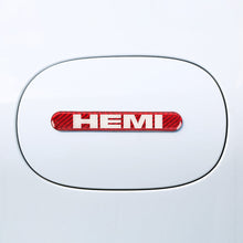 Load image into Gallery viewer, Brand New 2PCS HEMI Real Carbon Fiber Red Car Trunk Side Fenders Door Badge Scratch Guard Sticker