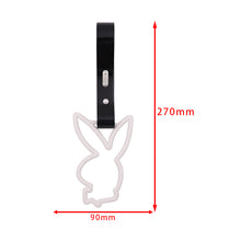 Load image into Gallery viewer, Brand New Playboy Bunny Shaped White JDM TSURIKAWA Subway Bus Handle Strap Charm Drift