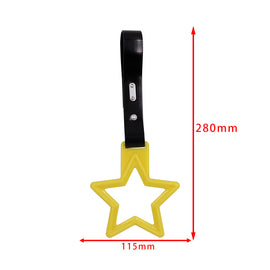 Brand New Star Shaped Handle Yellow JDM TSURIKAWA Ring Subway Train Bus Handle Strap Charm Drift