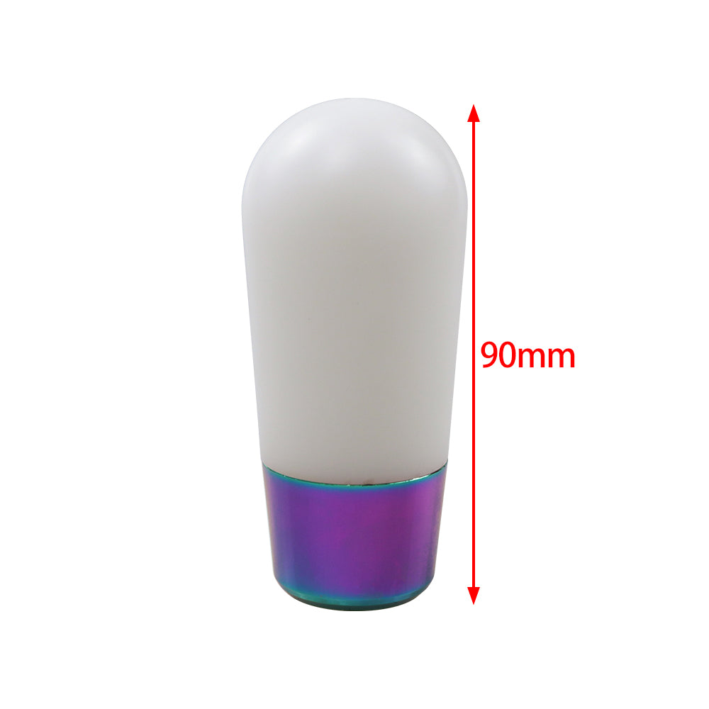 Brand New Universal JDM Duracon White-Neo Manual Racing Gear Stick Shift Knob Shifter M8 M10 M12