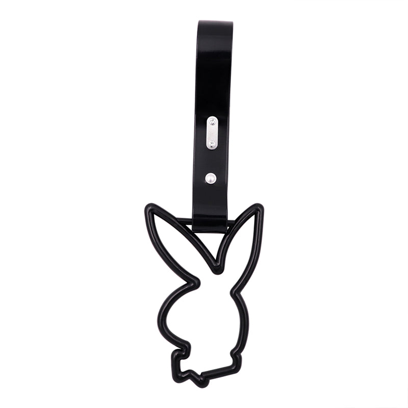 Brand New Playboy Bunny Shaped Black JDM TSURIKAWA Subway Bus Handle Strap Charm Drift