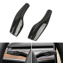 Load image into Gallery viewer, BRAND NEW Real Carbon Fiber Steering Wheel Paddle Shift Trim Cover For Tesla Model 3 / Y