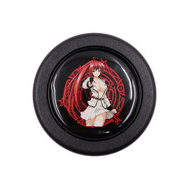 Brand New Universal Anime Hentai Car Horn Button Black Steering Wheel Center Cap
