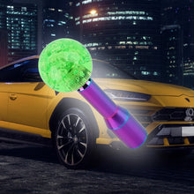 Load image into Gallery viewer, BRAND NEW UNIVERSAL V2 CRYSTAL BUBBLE GREEN ROUND BALL SHIFT KNOB MANUAL CAR RACING GEAR M8 M10 M12 &amp; Neo Chrome Shifter Extender Extension