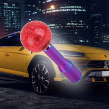 Load image into Gallery viewer, BRAND NEW UNIVERSAL V2 CRYSTAL BUBBLE RED ROUND BALL SHIFT KNOB MANUAL CAR RACING GEAR M8 M10 M12 &amp; Neo Chrome Shifter Extender Extension