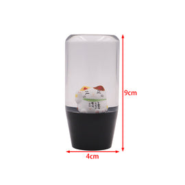 Brand New 1PCS Universal 9CM JDM Clear Fortune Cat Manual Car Black Base Racing Stick Shift Knob M8 M10 M12