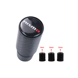 Brand New Universal Nismo Black Real Carbon Fiber Racing Gear Stick Shift Knob For MT Manual M12 M10 M8