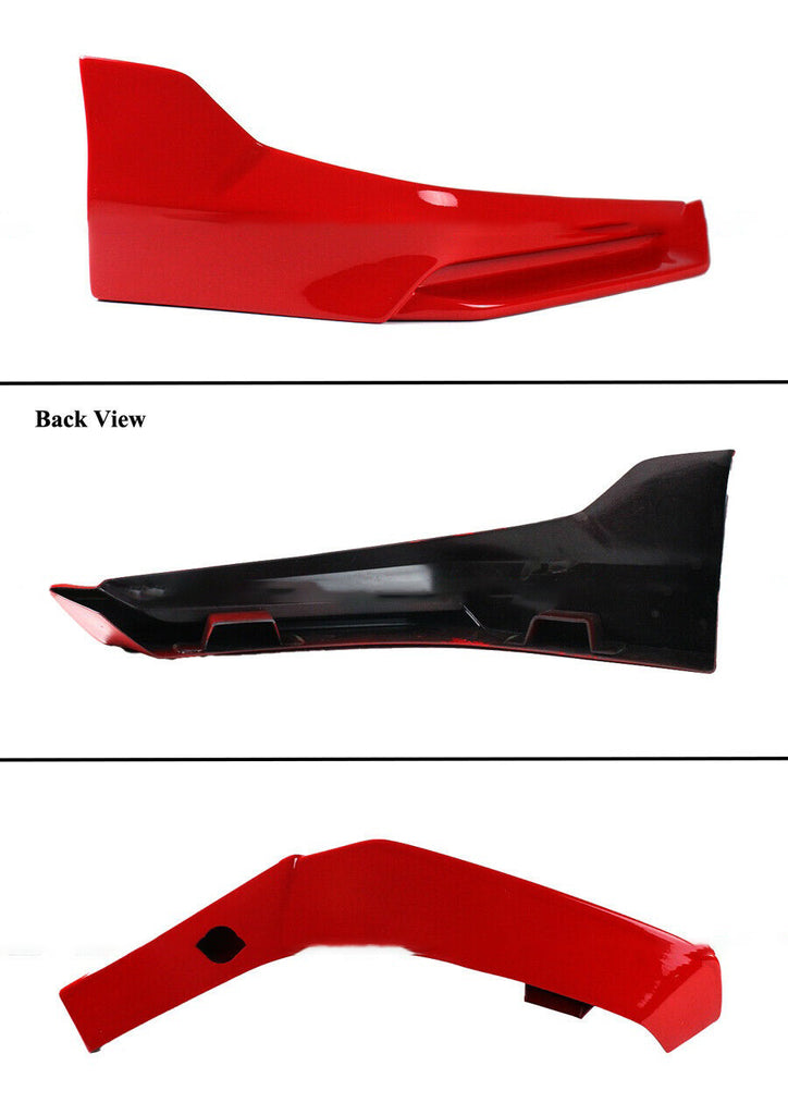 BRAND NEW 3PCS 2022-2023 Honda Civic 11th Gen Yofer Red Black Front Bumper Lip Splitter Kit