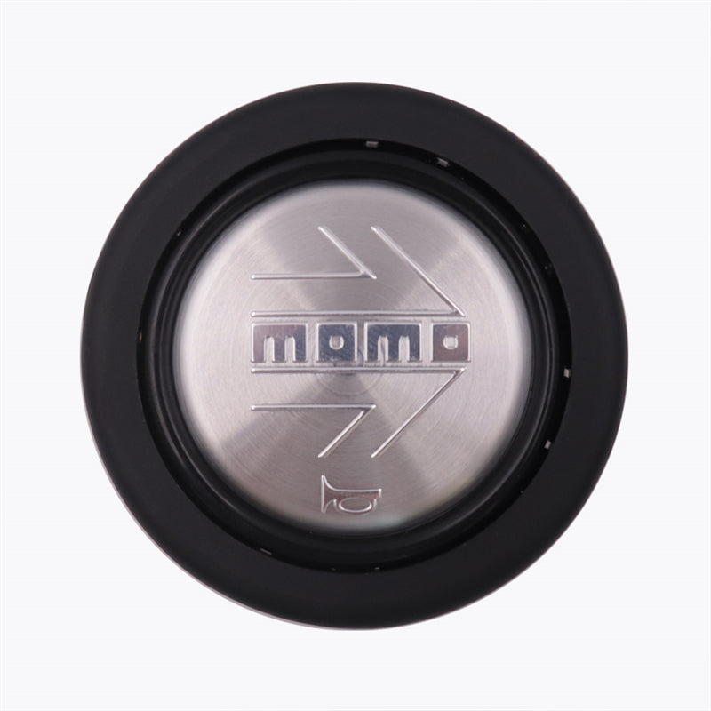 Brand New Universal Momo Car Horn Button Silver Steering Wheel Center Cap W/Packaging