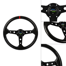 Load image into Gallery viewer, Brand New 350mm 14&quot; Universal JDM SPOON SPORTS Black Real Carbon Fiber Steering Wheel