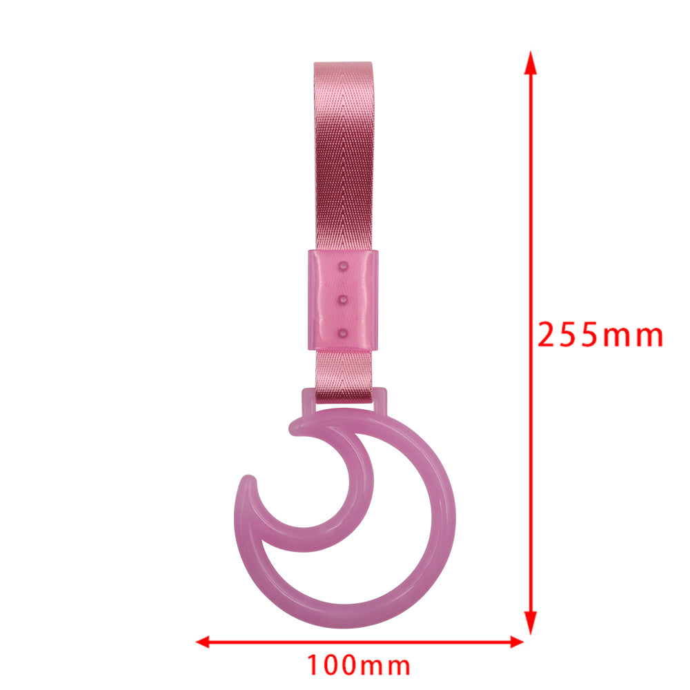 Brand New Moon Pink JDM TSURIKAWA Ring Subway Train Bus Pink Handle Strap Charm Drift