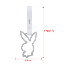 Load image into Gallery viewer, Brand New Playboy Bunny Shaped Silver Glitter JDM TSURIKAWA Subway Bus Handle Strap Charm Drift