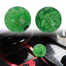 Load image into Gallery viewer, BRAND NEW UNIVERSAL V2 CRYSTAL BUBBLE GREEN ROUND BALL SHIFT KNOB MANUAL CAR RACING GEAR UNIVERSAL