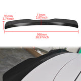 Brand New Car Rear Trunk Wing Spoiler ABS Carbon Fiber Look Modified Lip Universal Fit