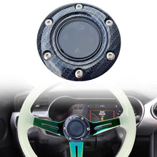 Load image into Gallery viewer, BRAND NEW UNIVERSAL CARBON FIBER CAR HORN BUTTON STEERING WHEEL CENTER CAP