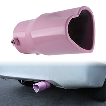 Load image into Gallery viewer, Brand New Universal Pink Heart Shaped Stainless Steel Car Exhaust Pipe Muffler Tip Trim Staight