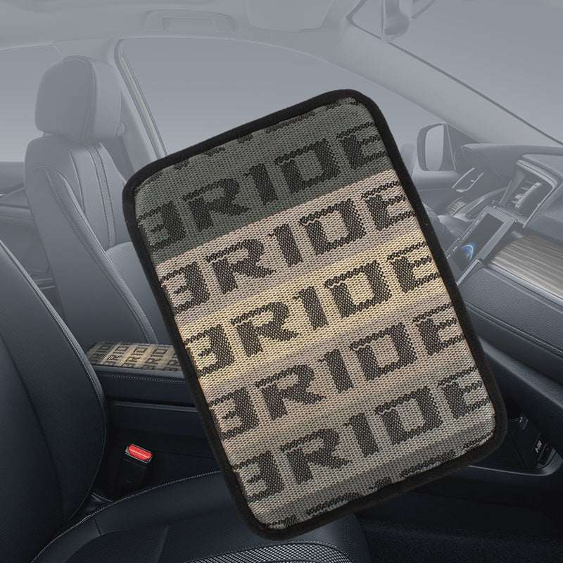BRAND NEW BRIDE Gradation Fabric Car Armrest Pad Cover Center Console Box Cushion Mat