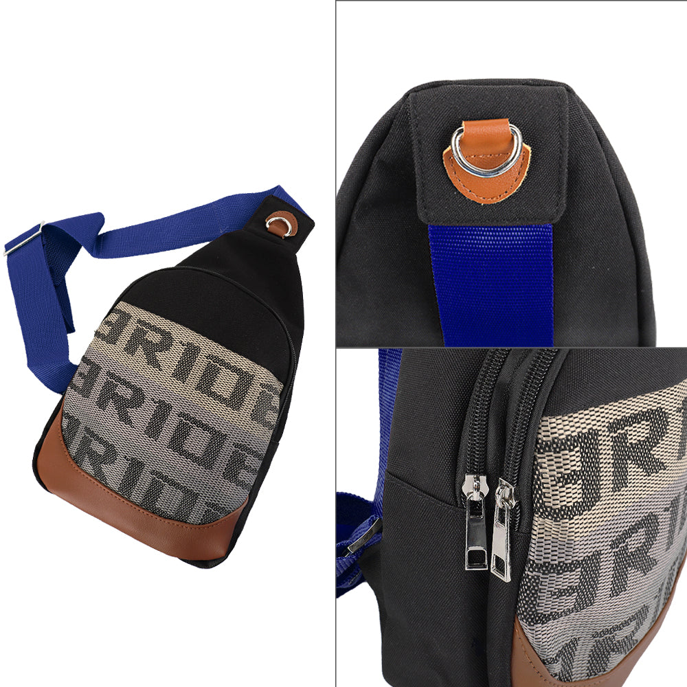 Brand New JDM BRIDE BLUE Backpack Molle Tactical Sling Chest Pack Shoulder Waist Messenger Bag