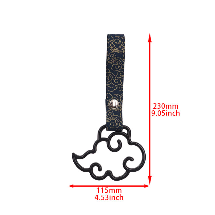 Brand New Cloud Handle Black JDM TSURIKAWA Ring Subway Train Bus Black Handle Strap Charm Drift