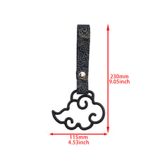 Load image into Gallery viewer, Brand New Cloud Handle Black JDM TSURIKAWA Ring Subway Train Bus Black Handle Strap Charm Drift