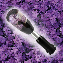 Load image into Gallery viewer, Brand New Universal JDM Crystal Rose Flowers Purple Head Automatic Car Gear Shift Knob shifter