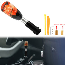 Load image into Gallery viewer, Brand New Universal JDM Crystal Rose Flowers Orange Head Automatic Car Gear Shift Knob shifter