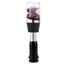 Load image into Gallery viewer, Brand New Universal JDM Crystal Rose Flowers Purple Head Automatic Car Gear Shift Knob shifter